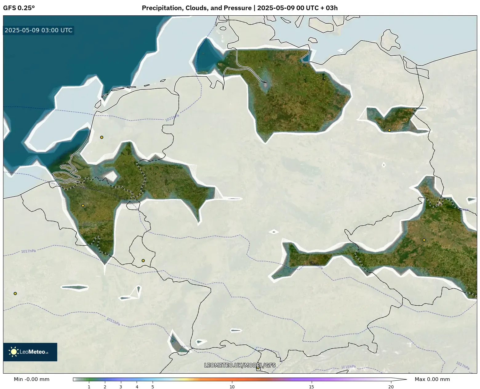 GFS - Germany, Precipitation, Clouds, and Pressure GFS - Germany, Precipitation, Clouds, and Pressure
