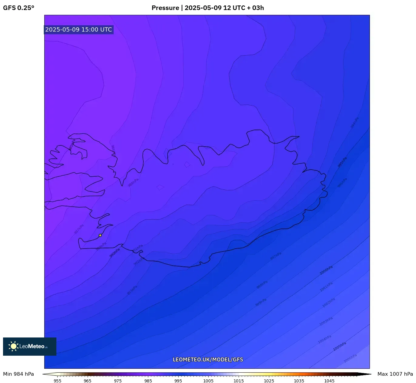 GFS - Argentina, Pressure GFS - Argentina, Pressure