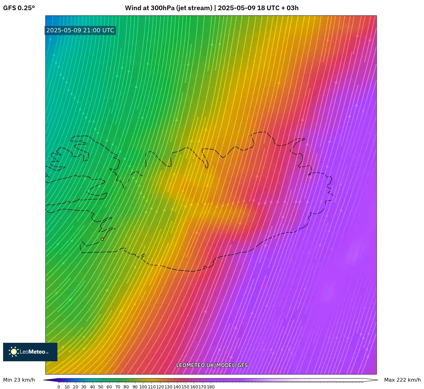 GFS - Argentina, Wind at 300hPa (jet stream) GFS - Argentina, Wind at 300hPa (jet stream)