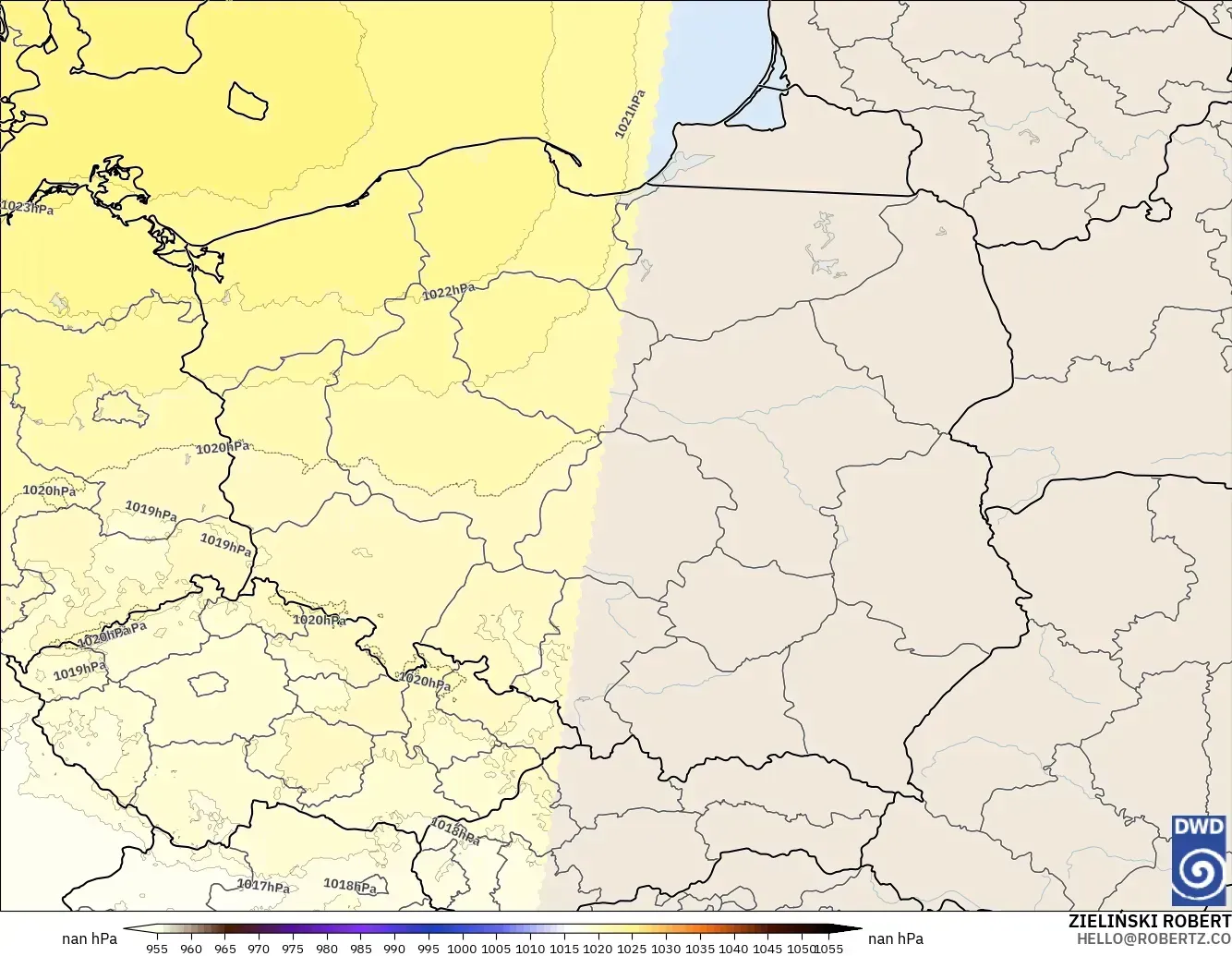 ICON Germany 2 km model - Poland, Pressure