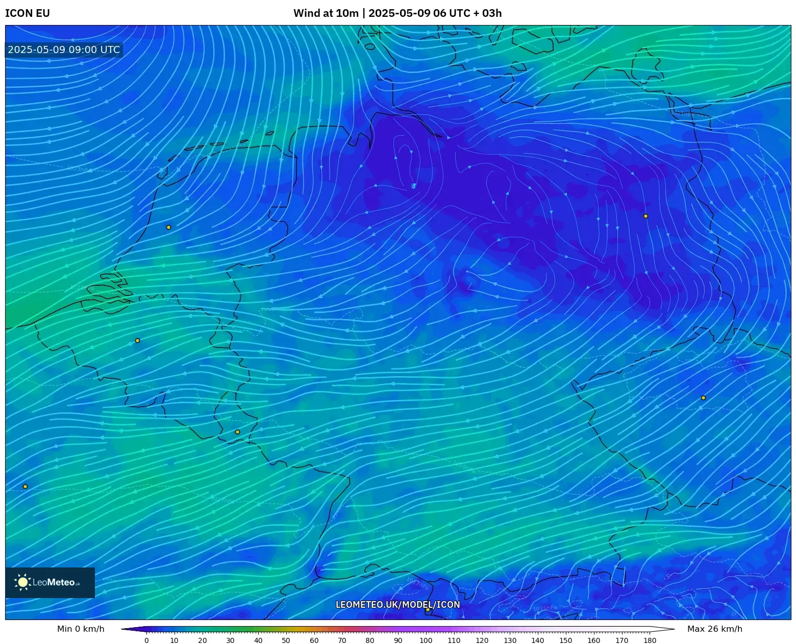 ICON - Germany, Wind at 10m ICON - Germany, Wind at 10m