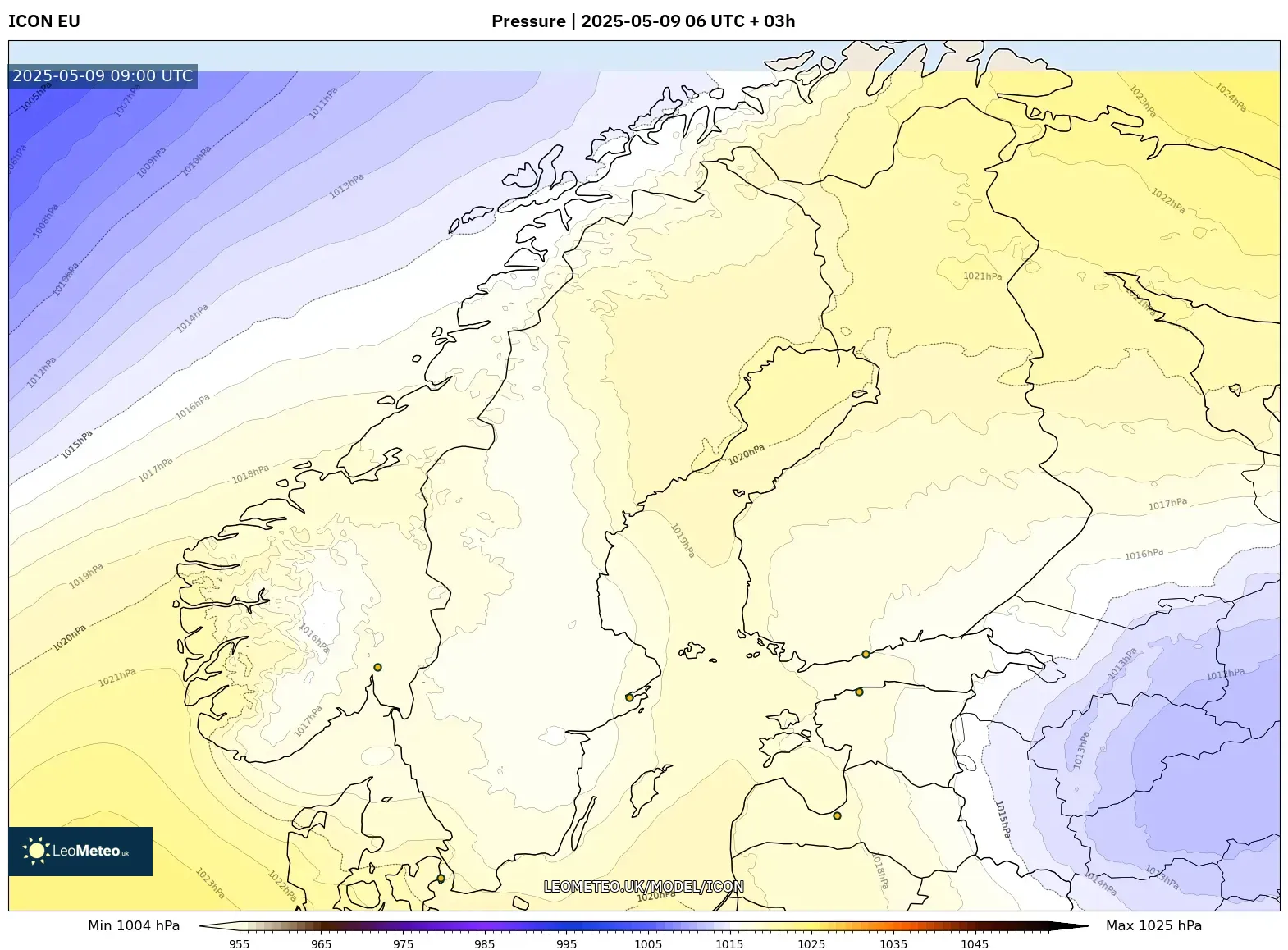 ICON - Scandinavia, Pressure ICON - Scandinavia, Pressure