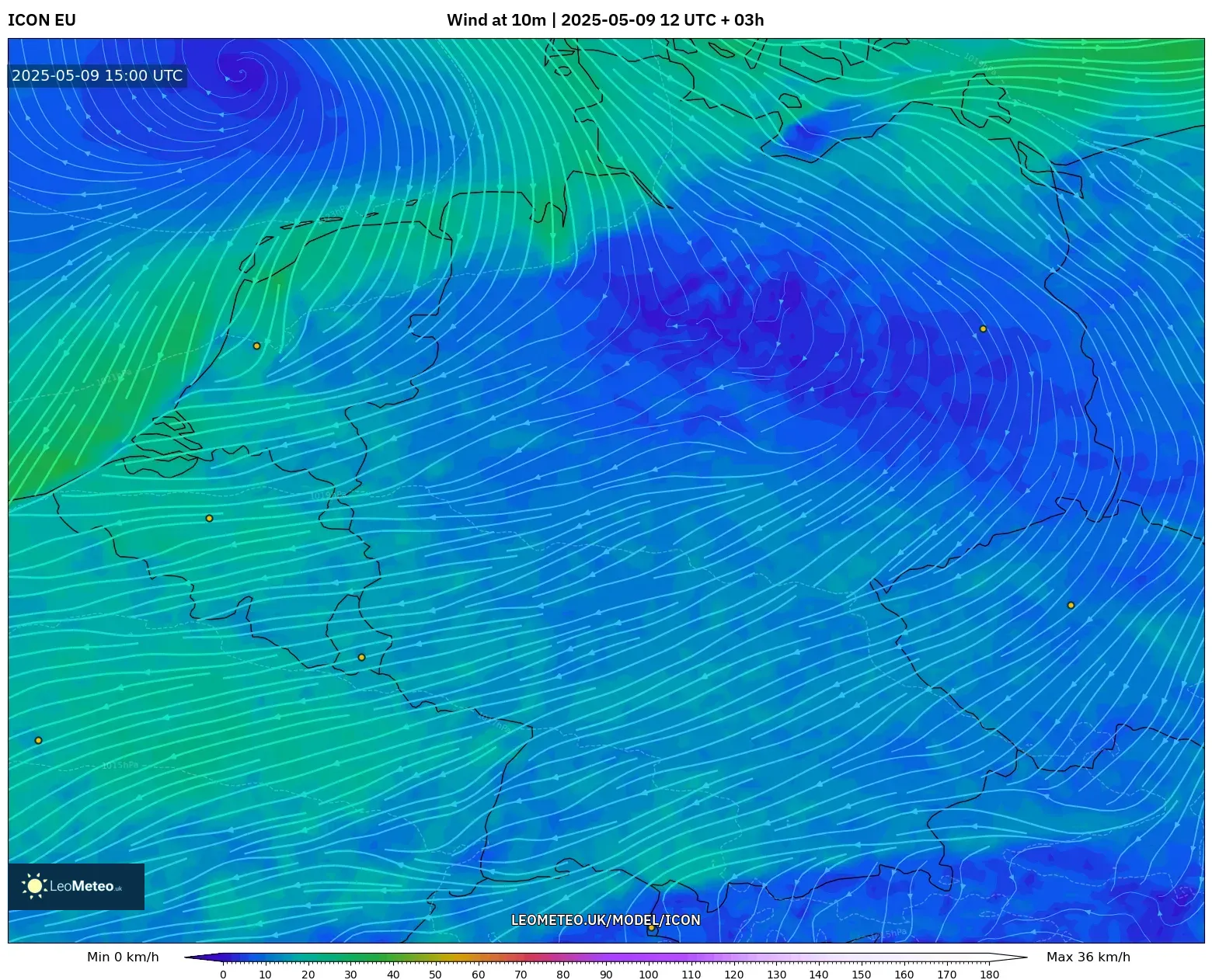 ICON - Germany, Wind at 10m ICON - Germany, Wind at 10m