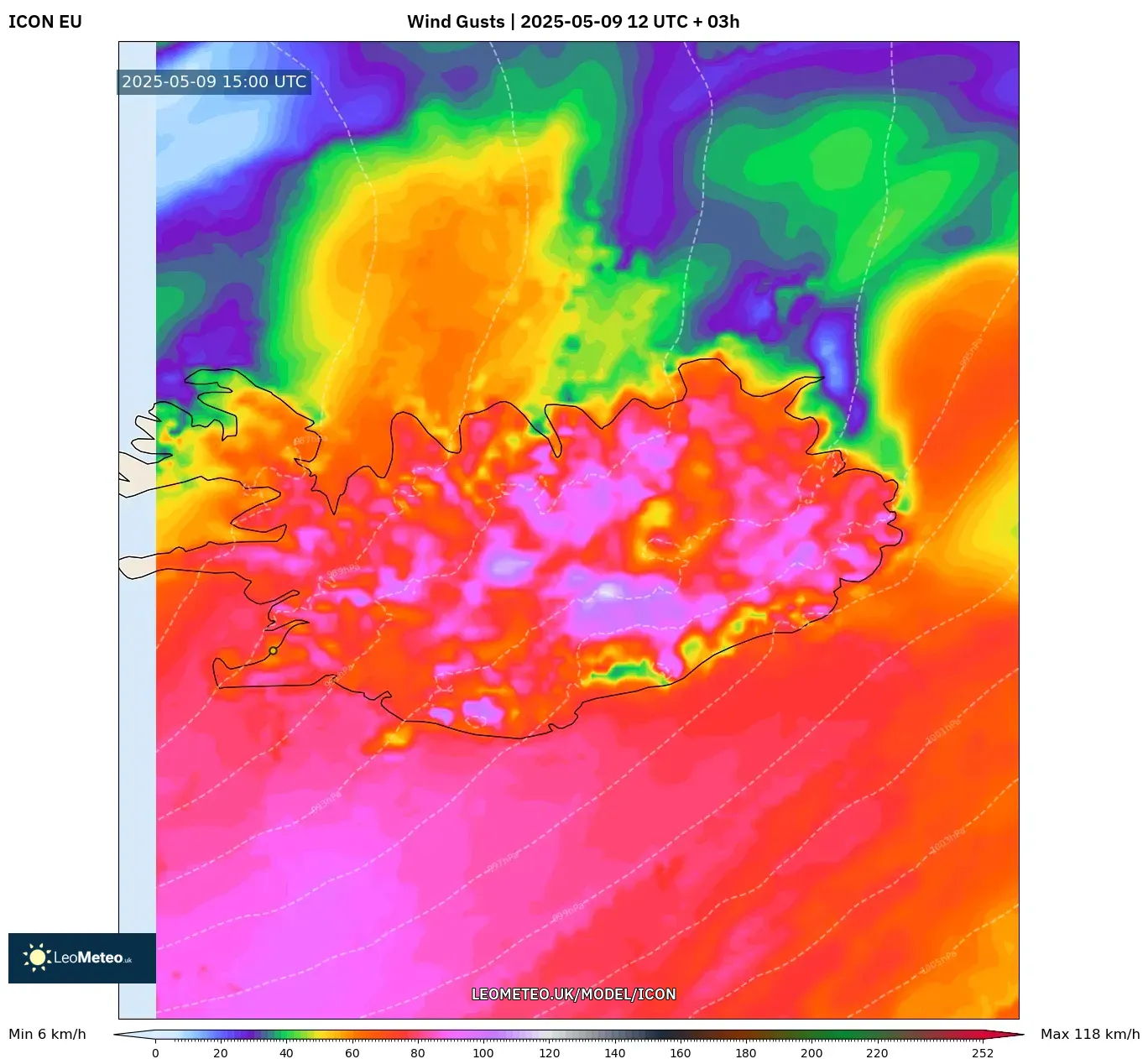 ICON - Iceland, Wind Gusts ICON - Iceland, Wind Gusts