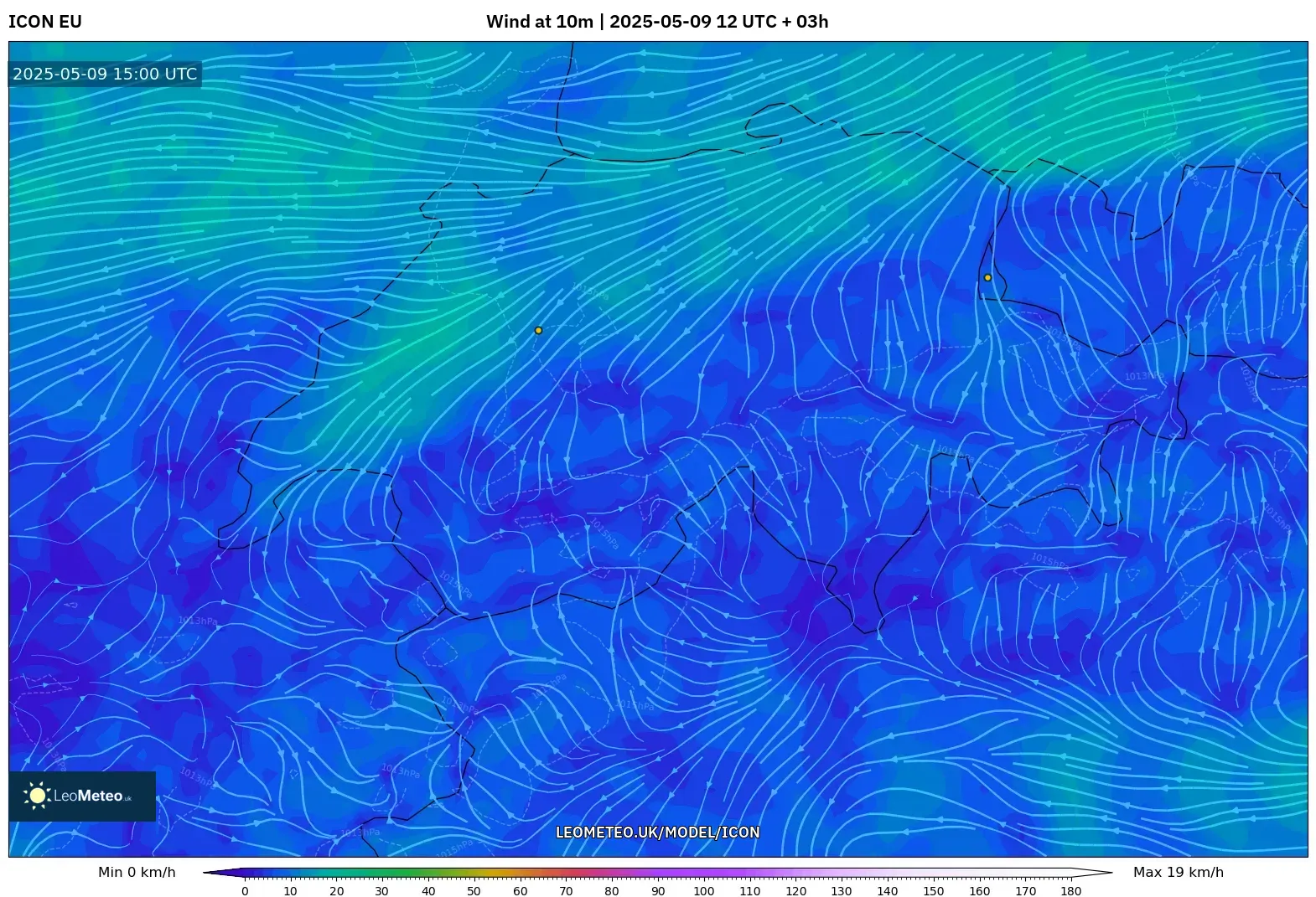 ICON - Switzerland, Wind at 10m ICON - Switzerland, Wind at 10m