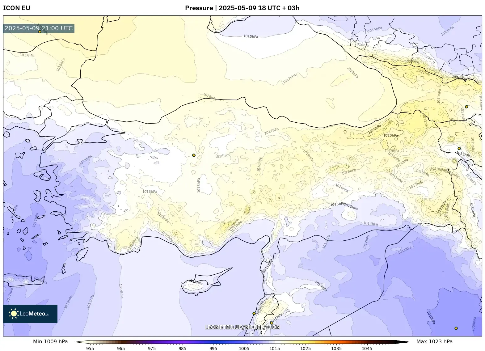 ICON - Turkey, Pressure ICON - Turkey, Pressure