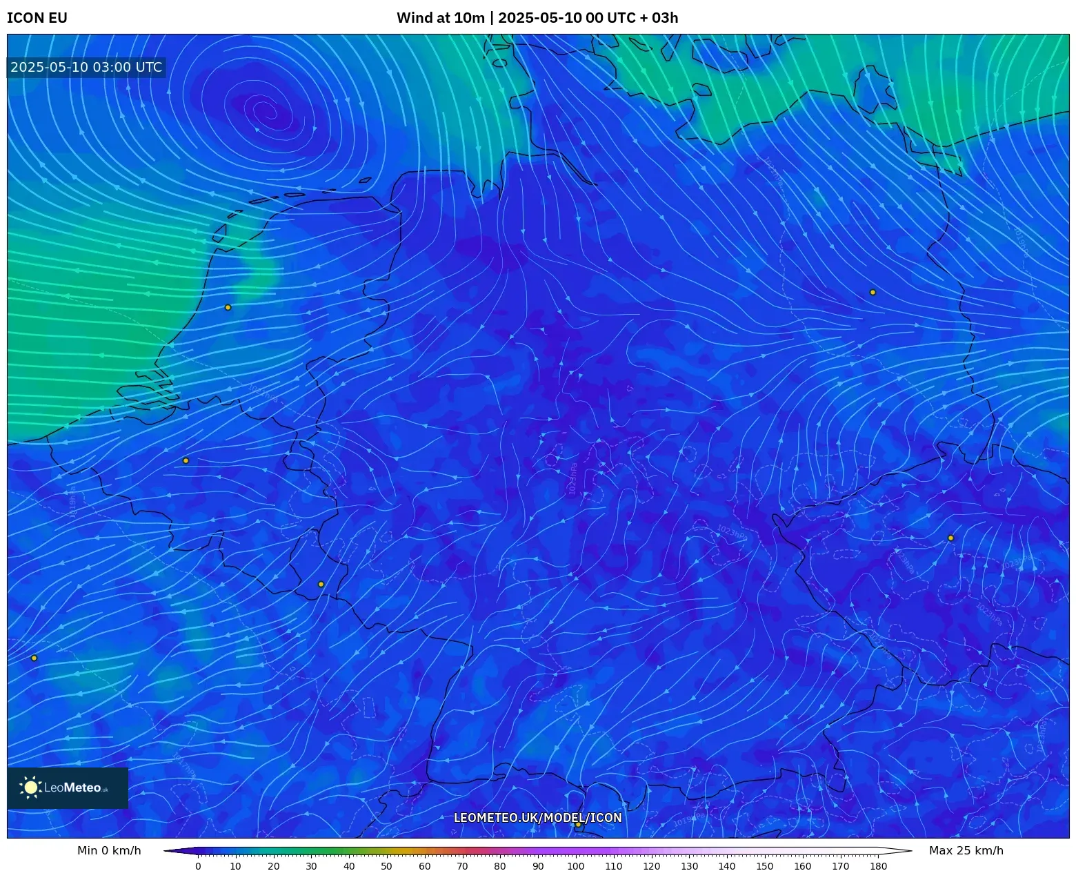 ICON - Germany, Wind at 10m ICON - Germany, Wind at 10m