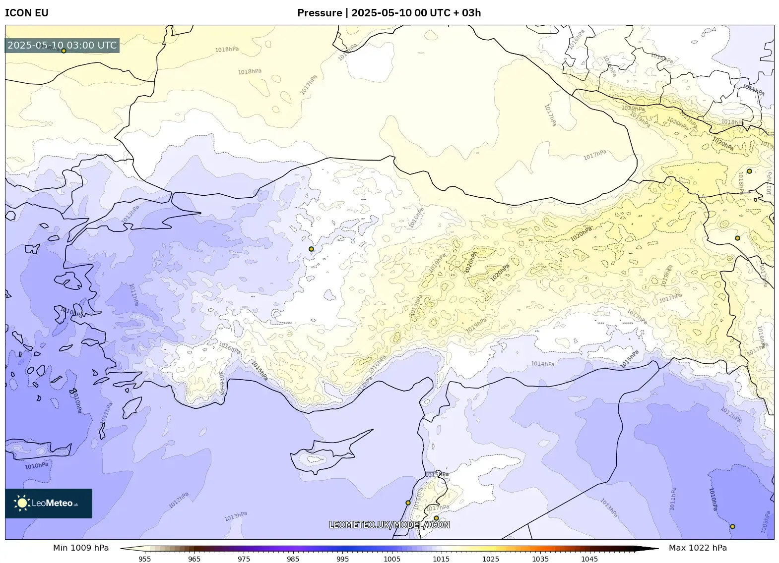 ICON - Turkey, Pressure ICON - Turkey, Pressure