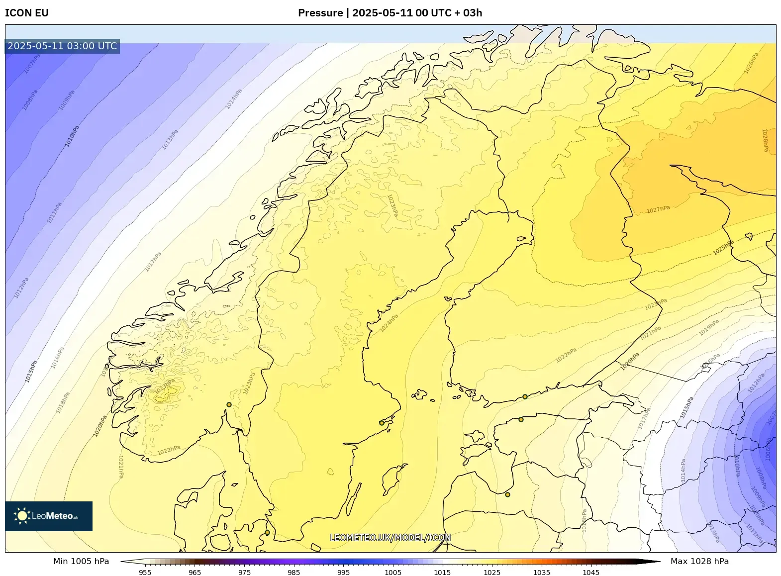 ICON - Scandinavia, Pressure ICON - Scandinavia, Pressure