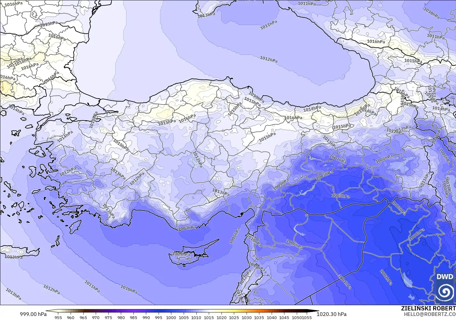 ICON model - Turkey, Pressure
