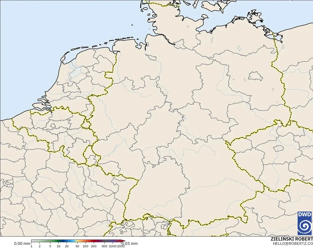 ICON model - Germany, Precipitation Accumulation