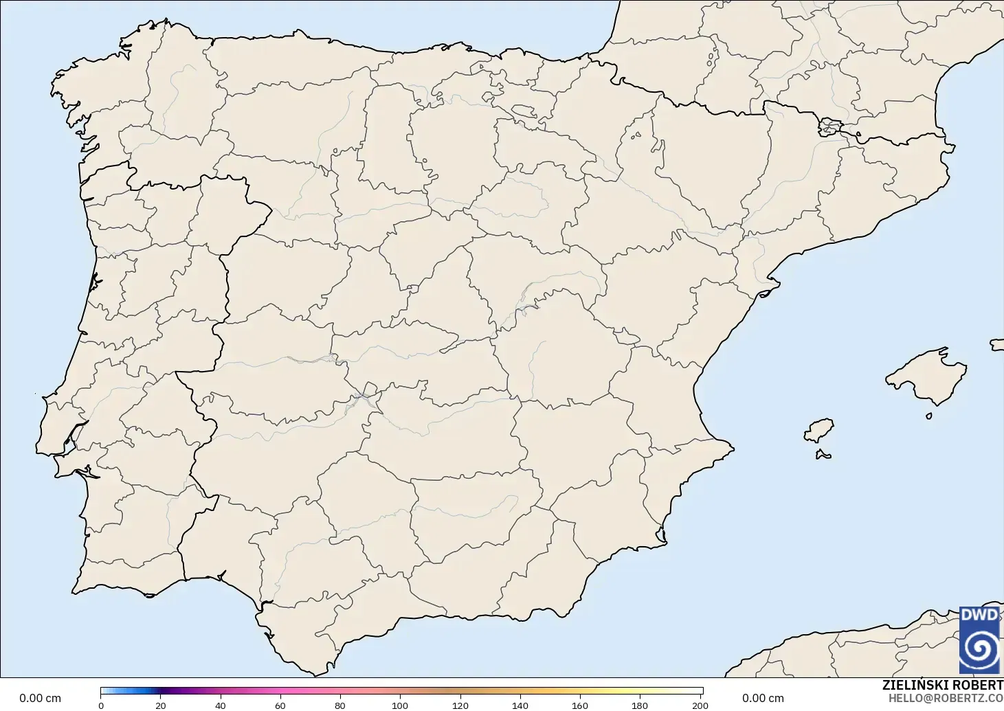 ICON model - Spain, Snow Depth