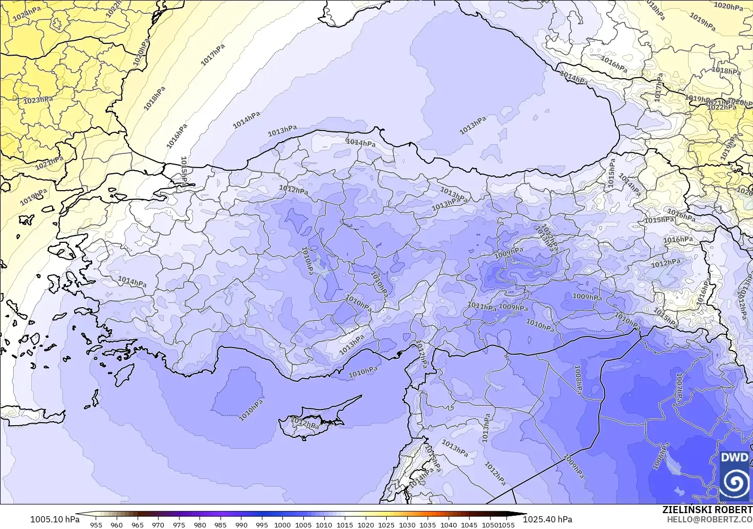 ICON model - Turkey, Pressure