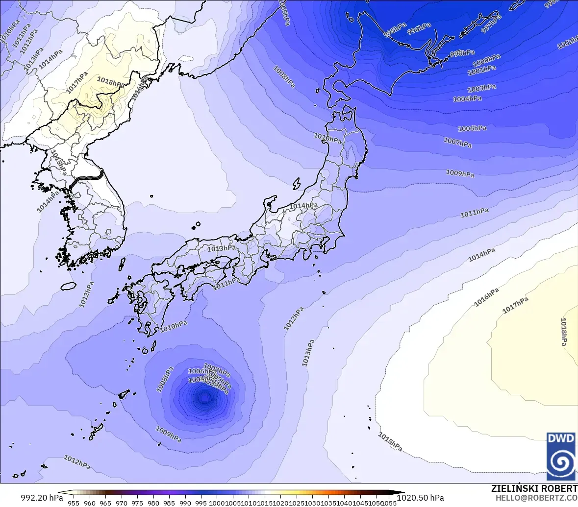 ICON model - Japan, Pressure